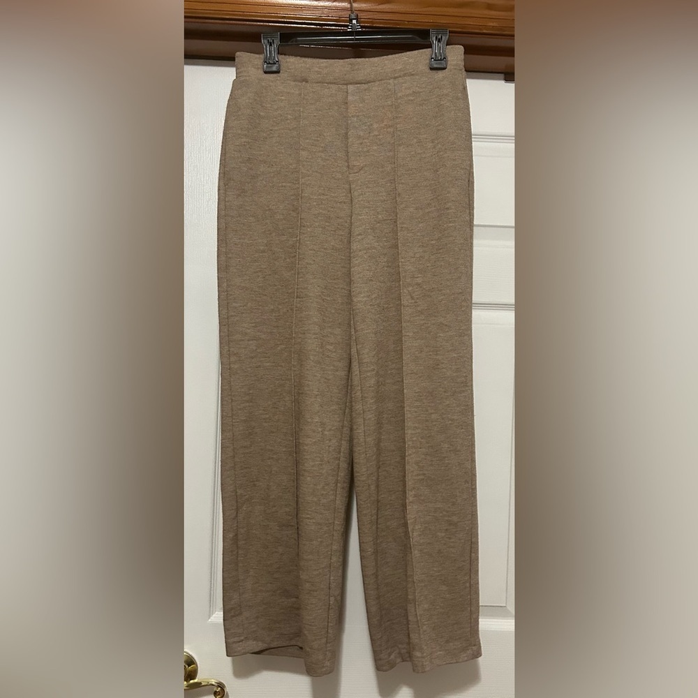 Simply Vera Vera Wang Beige Wide-Leg Pants-28" inseam